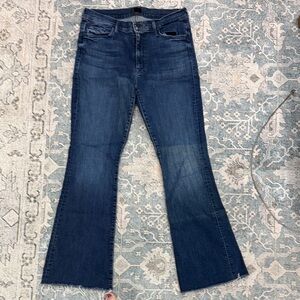 MOTHER Dark Blue “The Weekender Fray” Jeans.  Size 32.